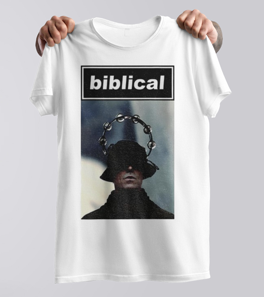 Biblical Liam Gallagher Tambourine Oasis Concert Music Lovers T-Shirt