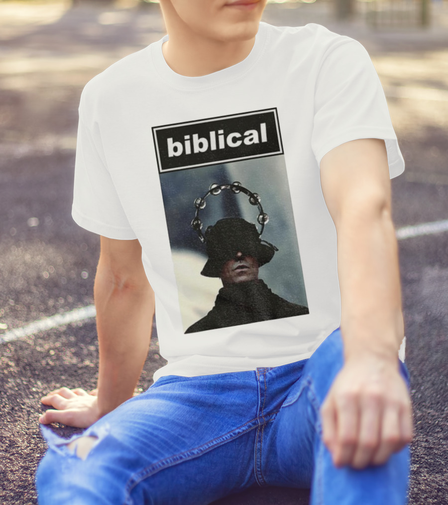 Biblical Liam Gallagher Tambourine Oasis Concert Music Lovers T-Shirt