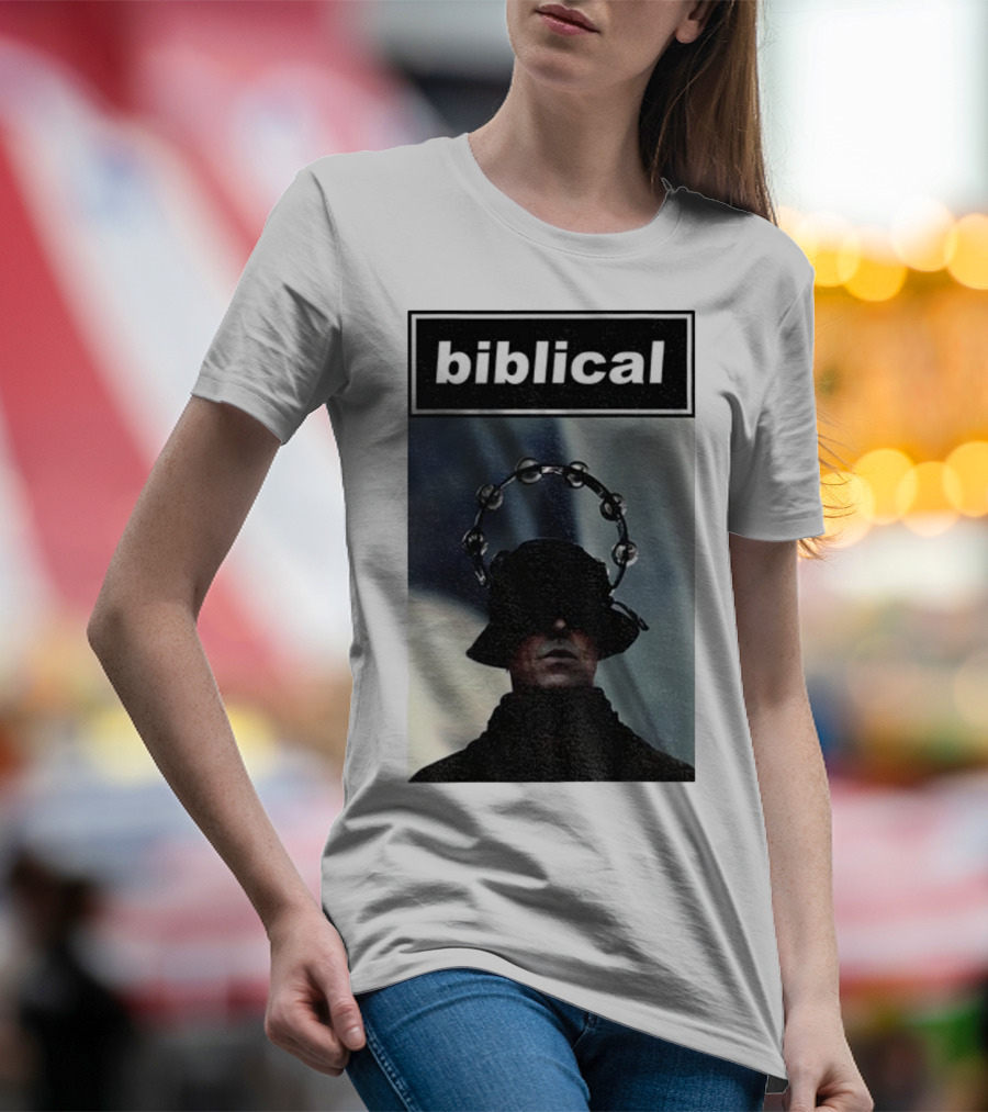 Biblical Liam Gallagher Tambourine Oasis Concert Music Lovers T-Shirt