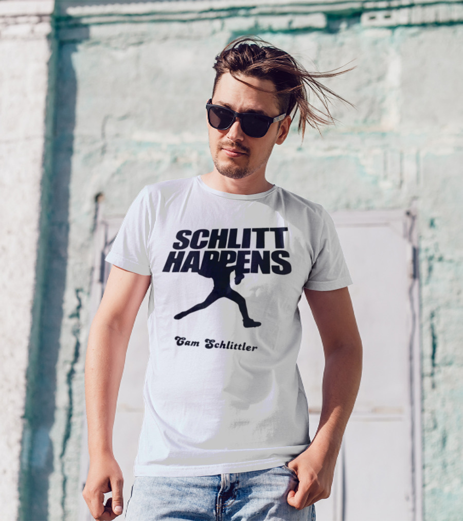 New York Baseball Schlitt Happens Cam Schlittler T-Shirt