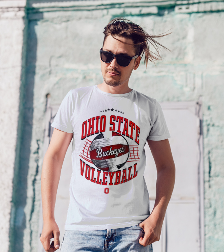Ohio State Buckeyes Volleyball Vintage Retro Style T-Shirt