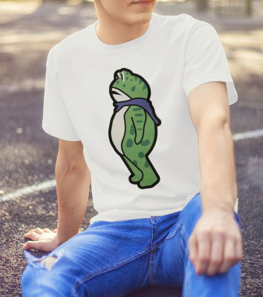 Portland Frog Protester Retro Funny Scarf T-Shirt