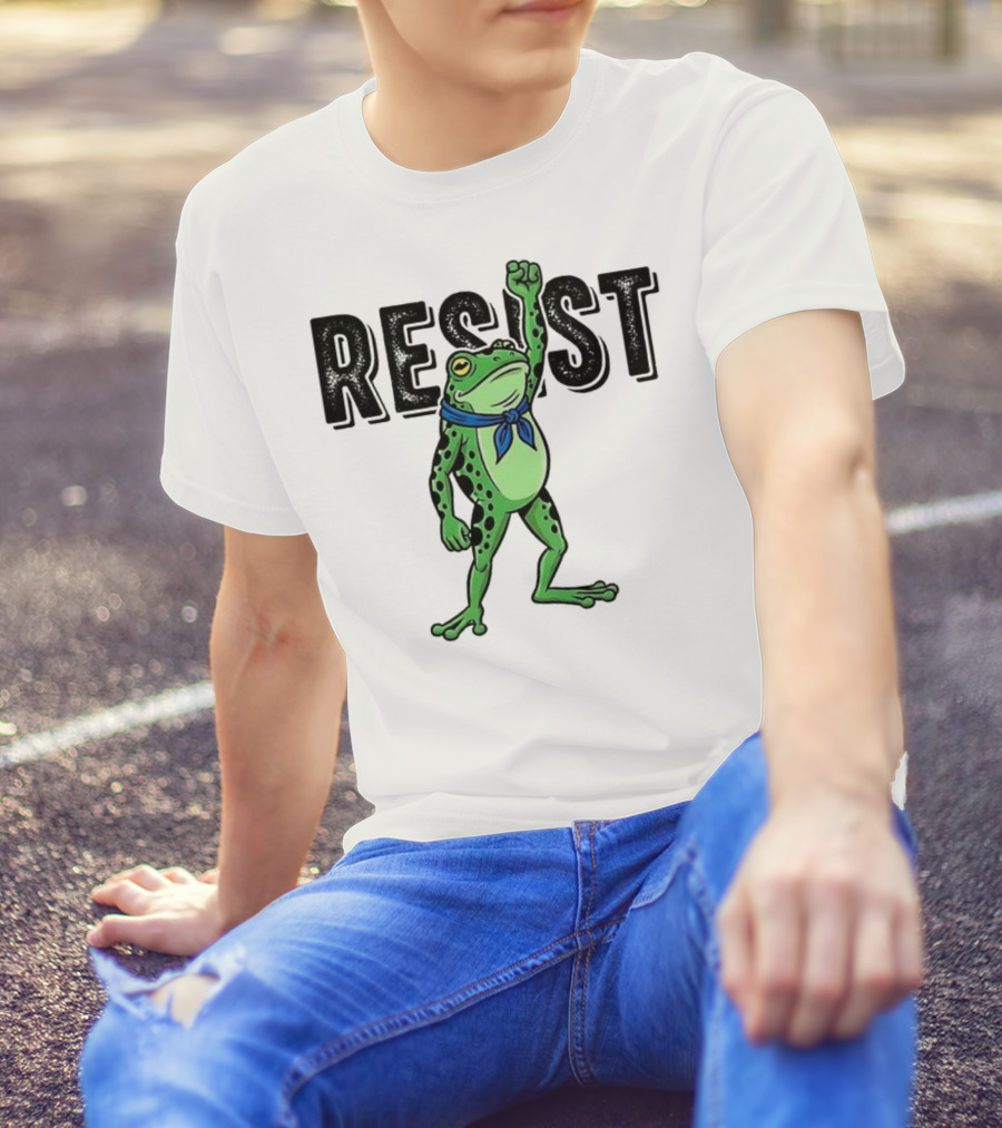 Portland Frog Resist Fist Bandana T-Shirt