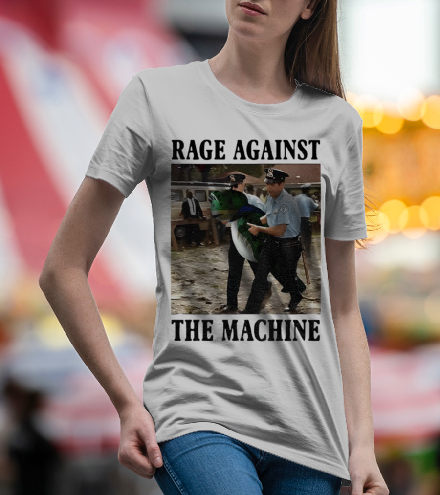 Rage Against The Machine Frog Police Scene Portland T-Shirt