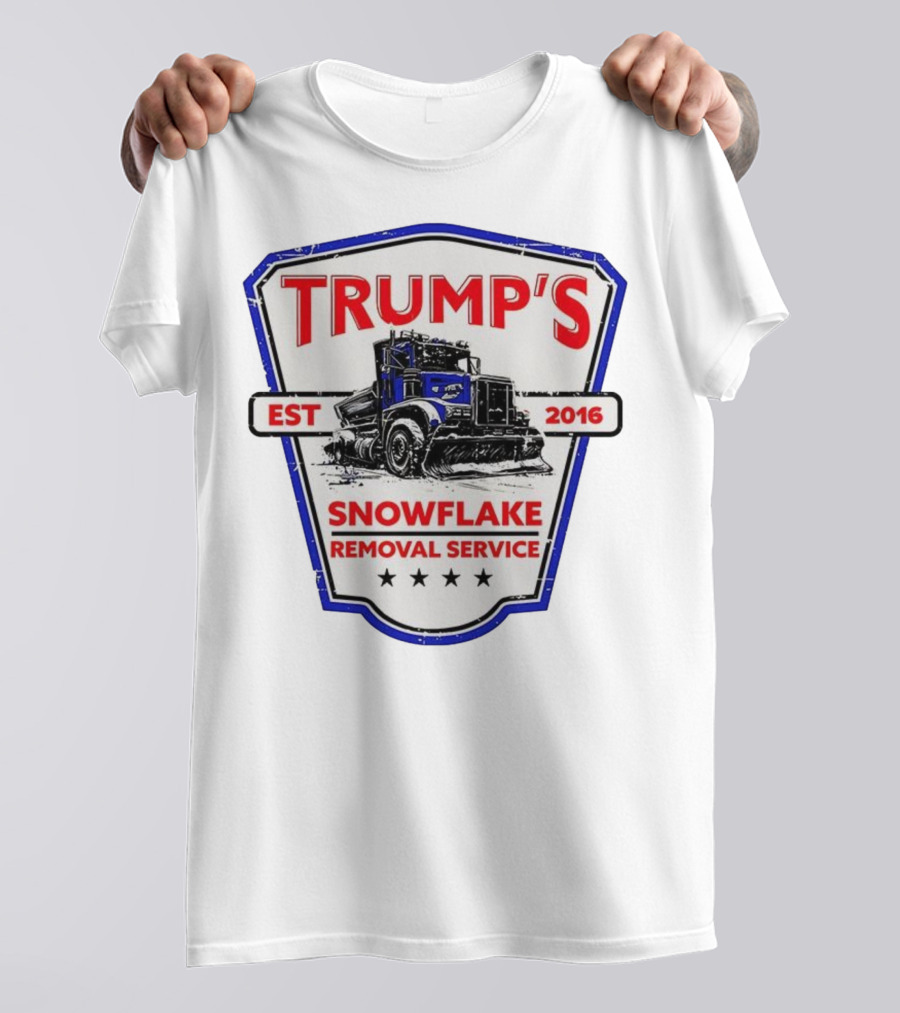 Trump’s Snowflake Removal Service EST 2016 Truck Shield T-Shirt