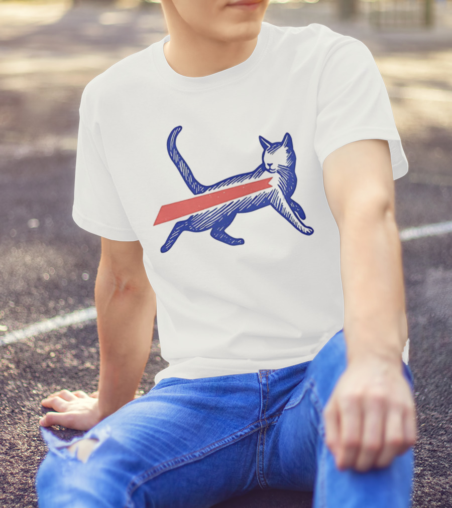 Buffalo Bills Football Cat Logo Design T-Shirt