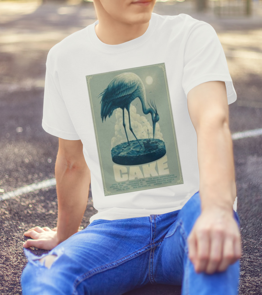 Cake Show 2026 Tour Alabama Louisiana Huntsville Tuscaloosa Mobile New Orleans Saenger Theatre Mercedes-Benz Orion Amphitheater T-Shirt