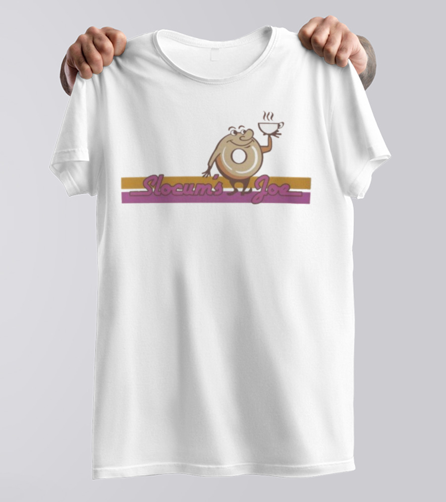 Fallout Slocum’s Joe Coffee Donut Character Graphic T-Shirt