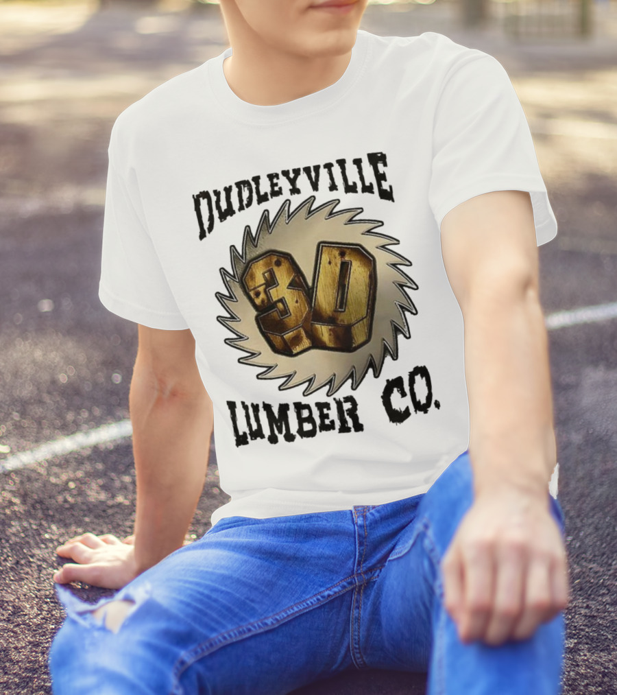 Dudleyville 3D Lumber Co Saw Blade Logo T-Shirt