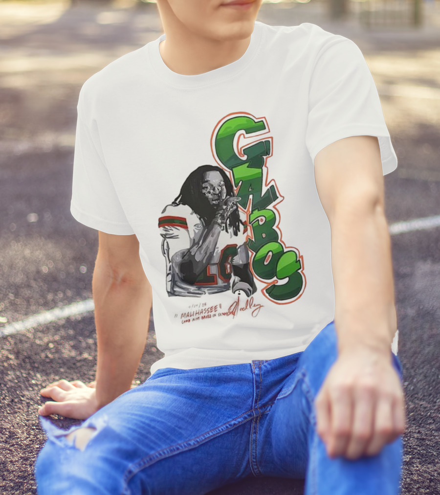 Malachi Toney Gabos Miami Hurricanes Malihassee Signature T-Shirt