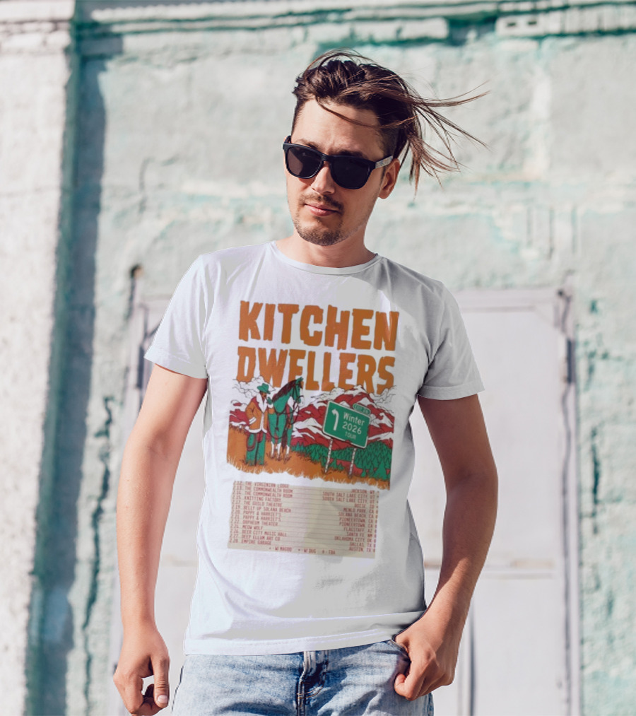 Kitchen Dwellers Winter Tour 2026 Exit 26 Music Venues And Dates T-Shirt