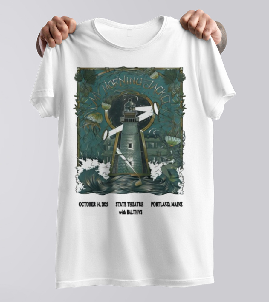 My Morning Jacket Lighthouse Portland ME October 2025 T-Shirt