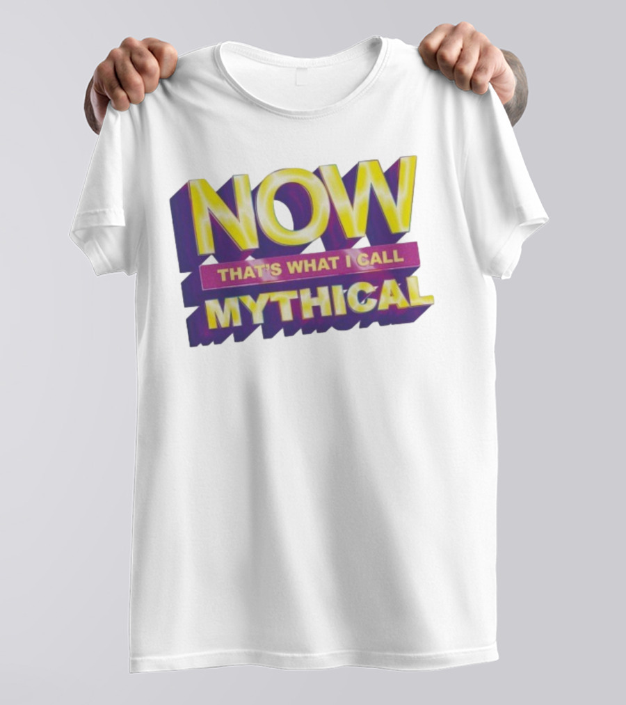 NOW That’s What I Call Mythical Retro 3D Text Style T-Shirt