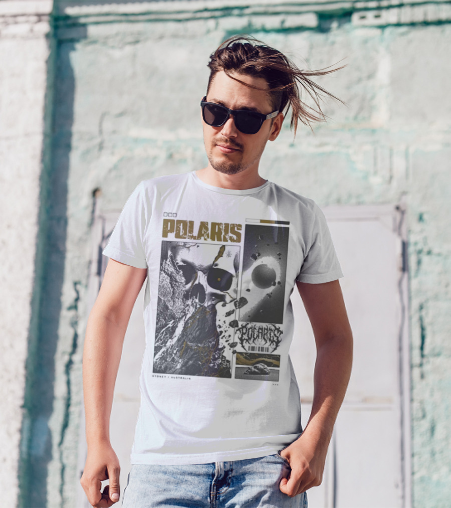 Polaris Kintsugi Skull Eclipse Aesthetic T-Shirt