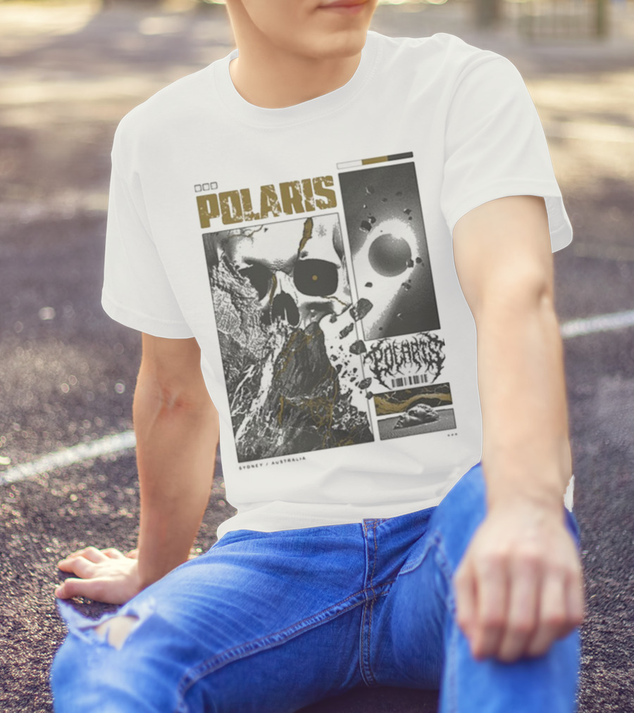 Polaris Kintsugi Skull Eclipse Aesthetic T-Shirt