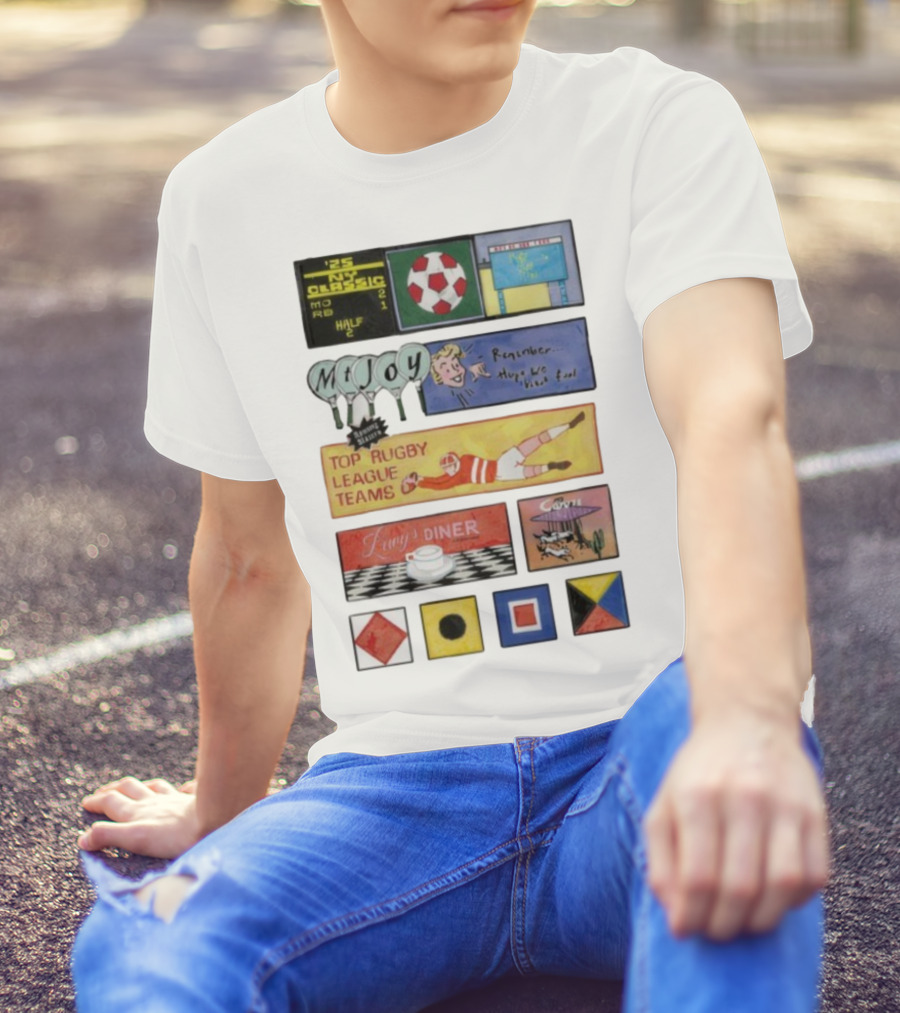 Rowing Blazers X Mt. Joy Top Rugby League Teams Vintage Sports Collaboration T-Shirt