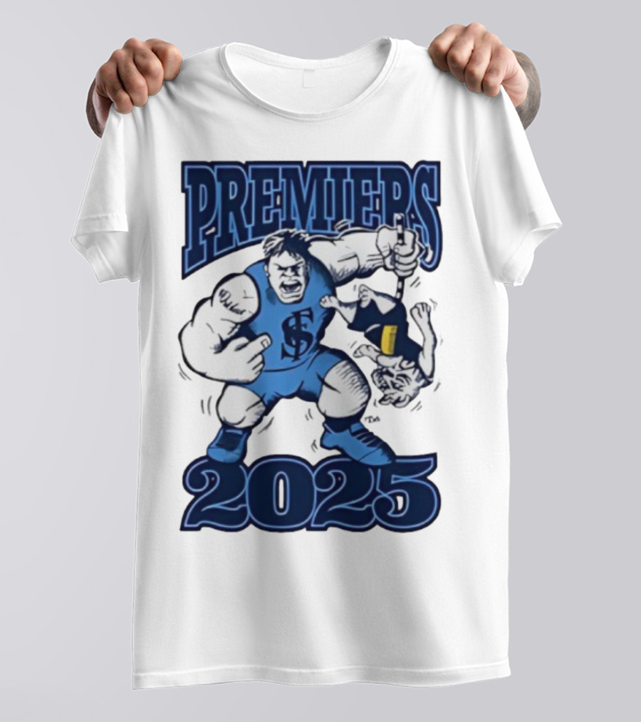 Sturt Football Club Premiers 2025 Mascot Victory Image T-Shirt