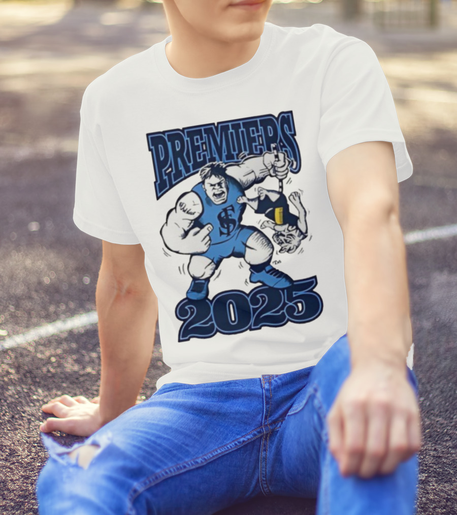 Sturt Football Club Premiers 2025 Mascot Victory Image T-Shirt
