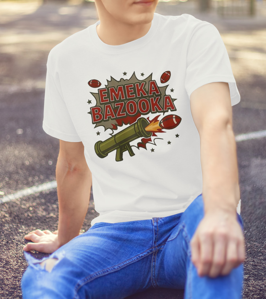 Tampa Bay Buccaneers Emeka Bazooka Football Blast T-Shirt