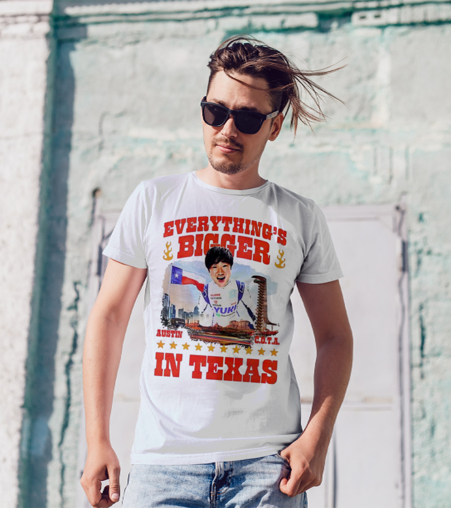 Tsunoda Yuki Everything's Bigger Austin COTA Texas T-Shirt