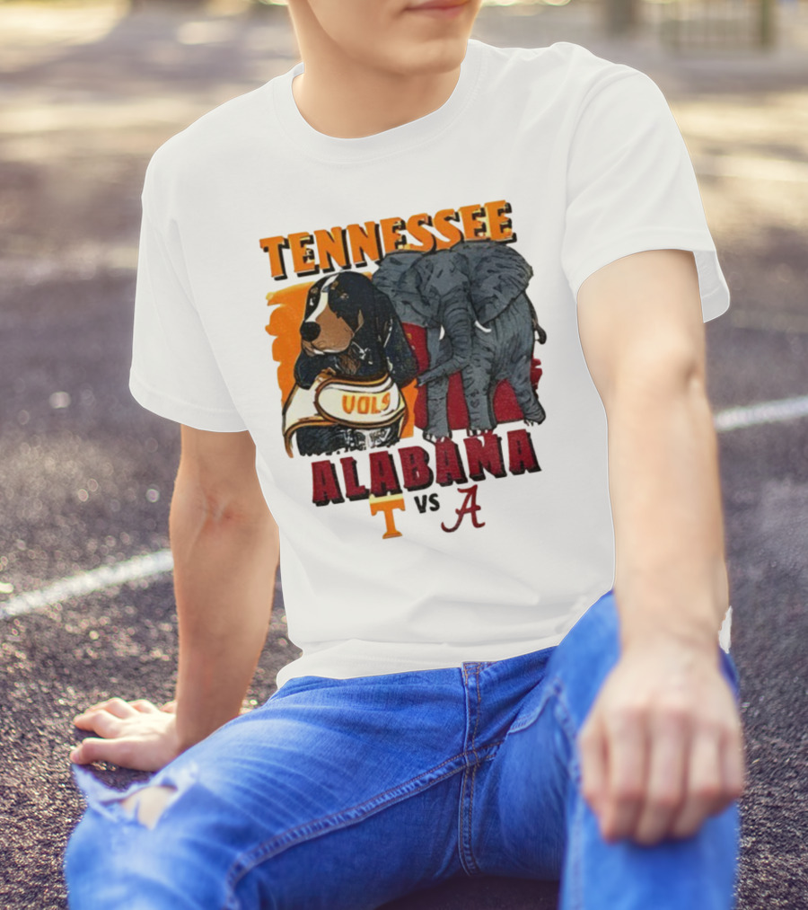 Tennessee Alabama Vols Vs Crimson Tide Mascots Third Saturday October 18 2025 T-Shirt