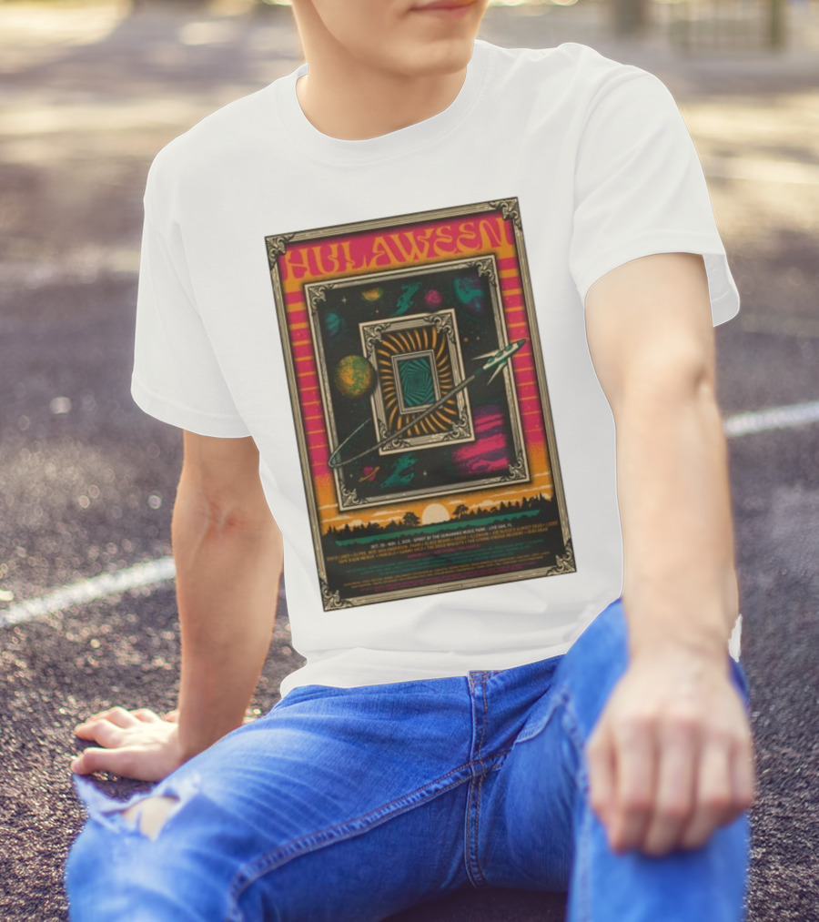 Hulaween 2025 Spirit Of The Suwannee Music Park Live Oak FL Astronaut Outer Space Journey T-Shirt