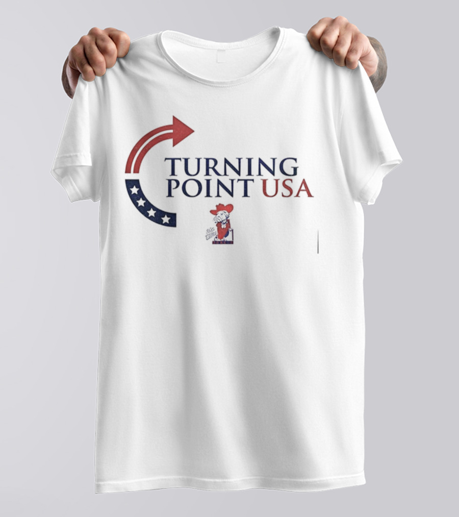 Turning Point USA Ole Miss Rebels Colonel Reb T-Shirt