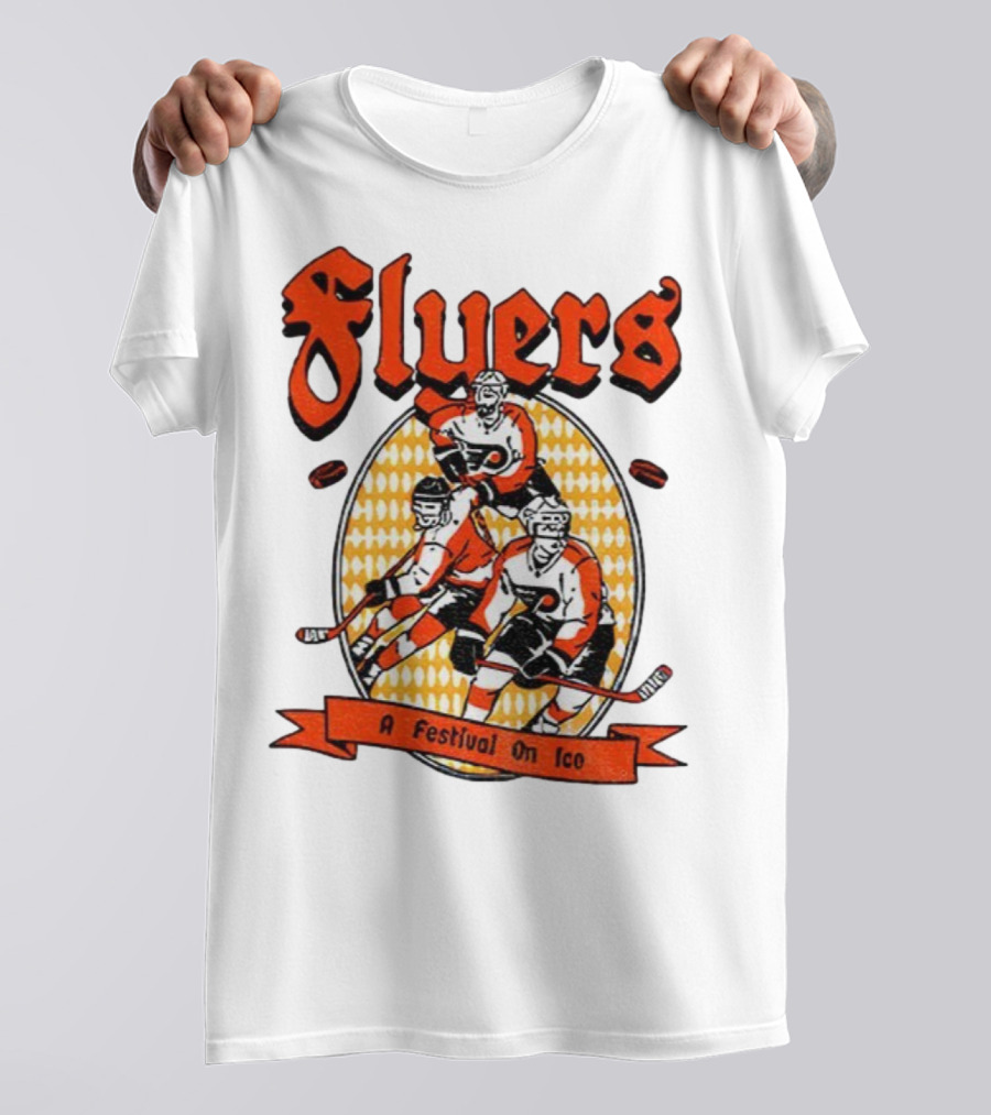 Philadelphia Flyers A Festival On Ice Hockey Team T-Shirt