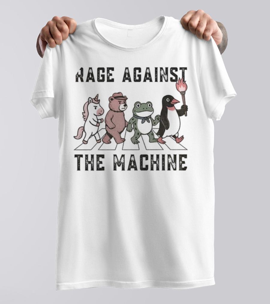Rage Against The Machine Portland Frog Animal Walking Anti-ICE T-Shirt