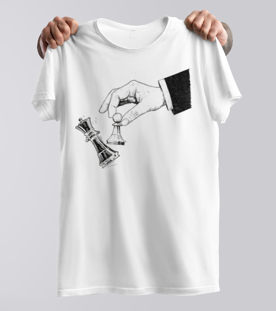 Protest Chess Pawn Topples King No Kings In America Bold Political Statement T-Shirt