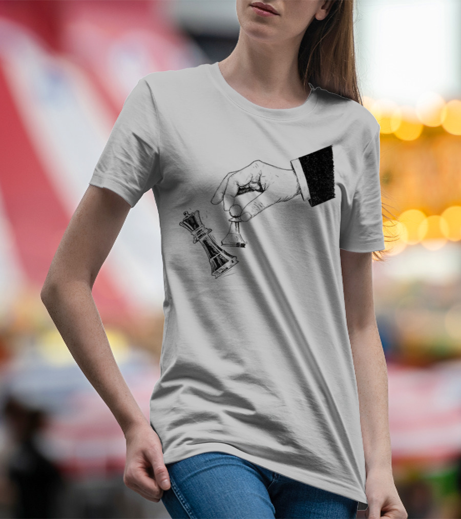 Protest Chess Pawn Topples King No Kings In America Bold Political Statement T-Shirt