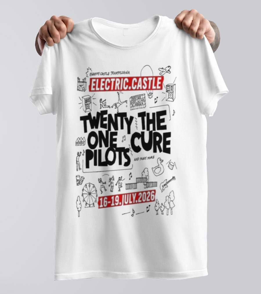 Electric Castle Twenty One Pilots The Cure July 16-19 2026 T-Shirt