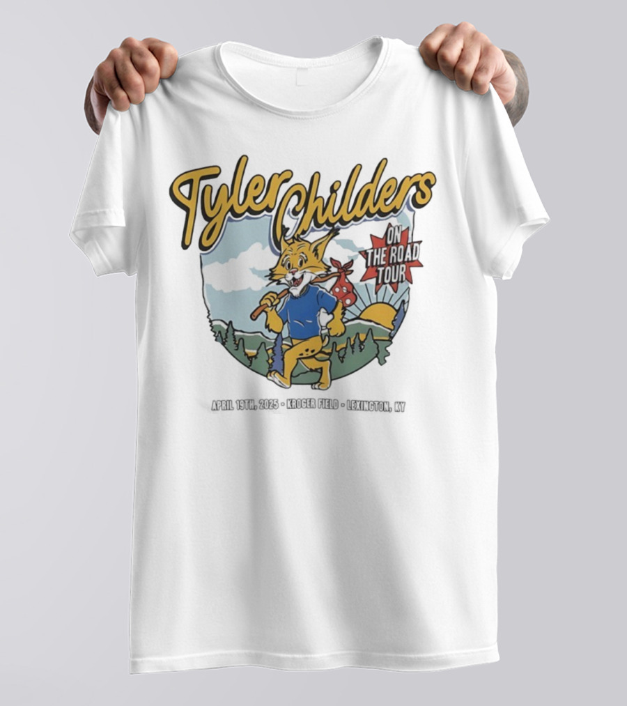Tyler Childers Wildcat On The Road Tour Forest Sunrise Scene T-Shirt