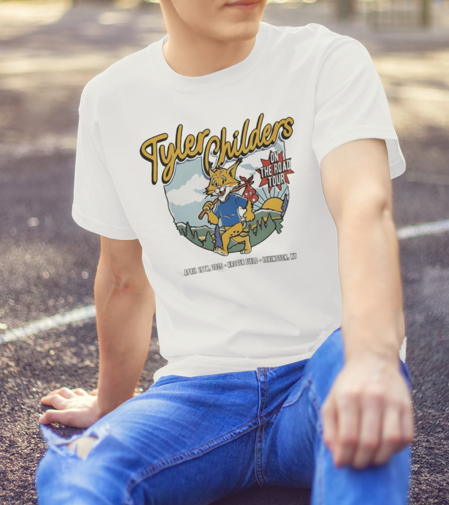 Tyler Childers Wildcat On The Road Tour Forest Sunrise Scene T-Shirt
