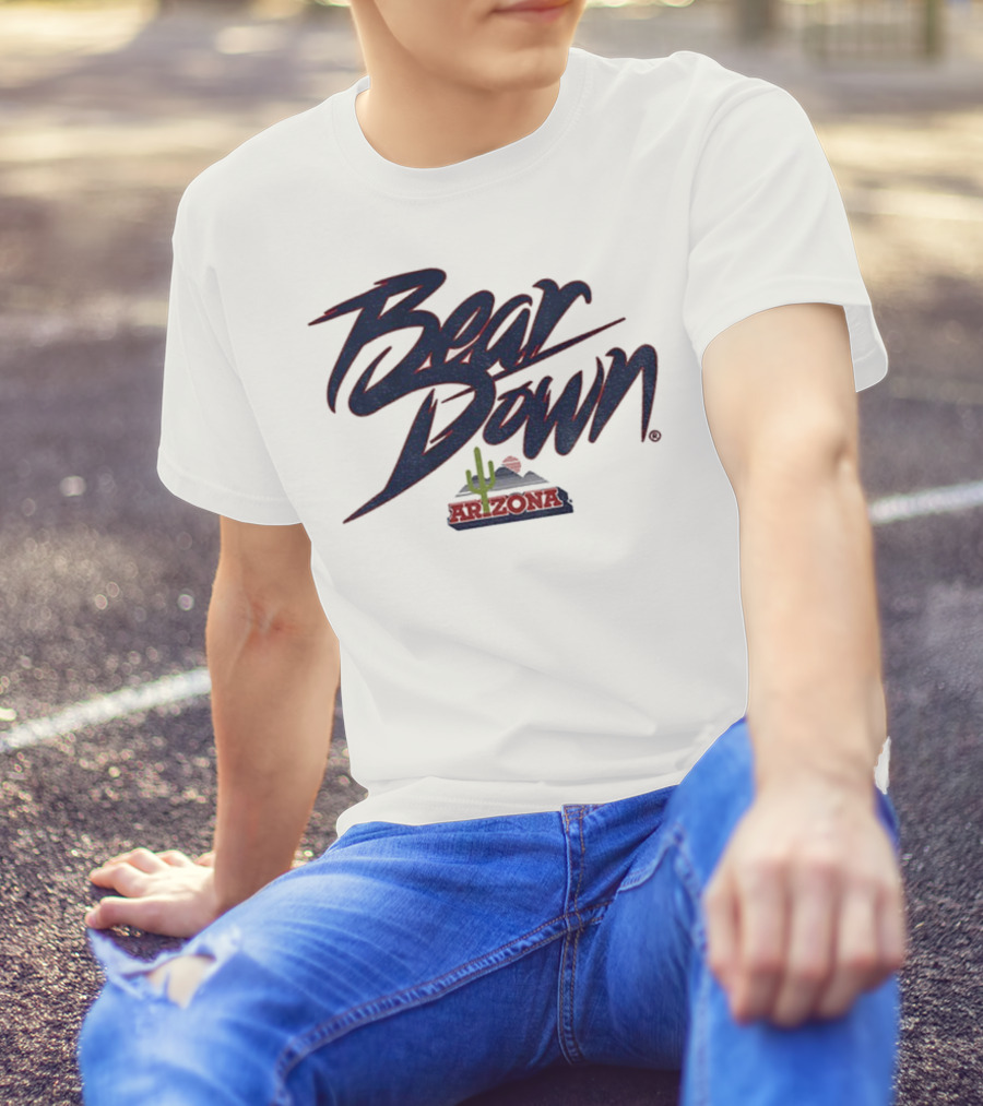 Bear Down Arizona Cactus Wildcats Football 2025 T-Shirt