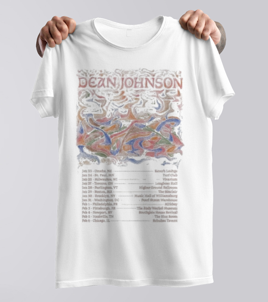 Dean Johnson Omaha NE January 23 2026 Tour Dates And Venues T-Shirt