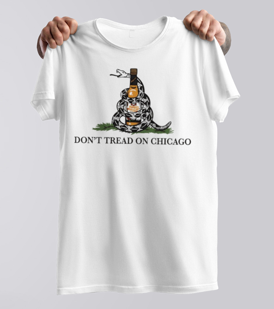 Don't Tread On Chicago Whiskey Snake T-Shirt