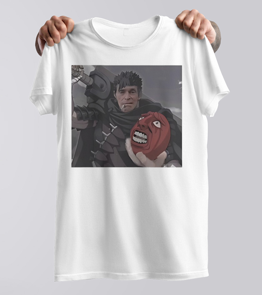 Berserk Guts Willem Dafoe Meme Crossover T-Shirt
