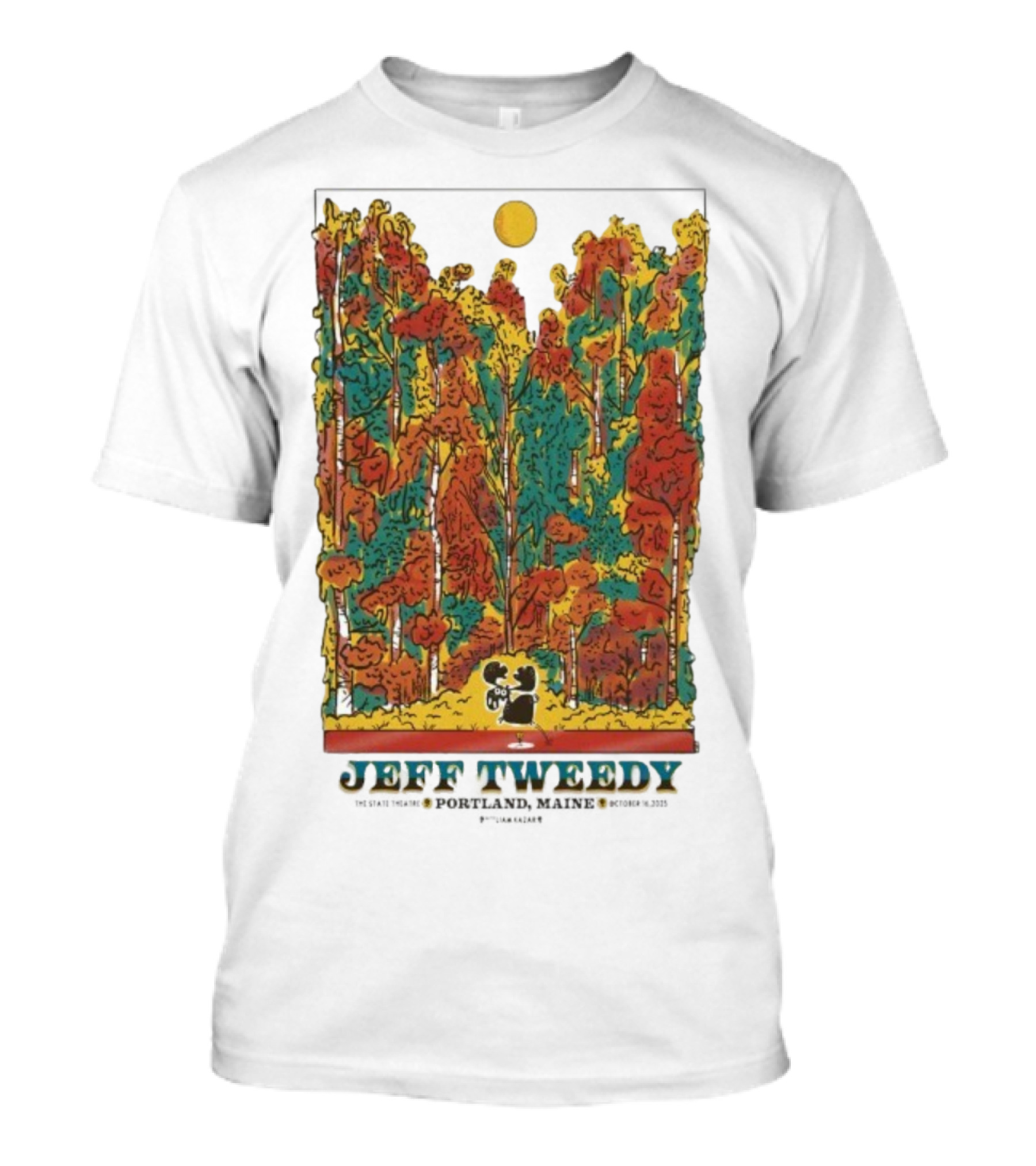 Jeff Tweedy Portland Maine State Theatre October 16 2025 Forest Scene T-Shirt