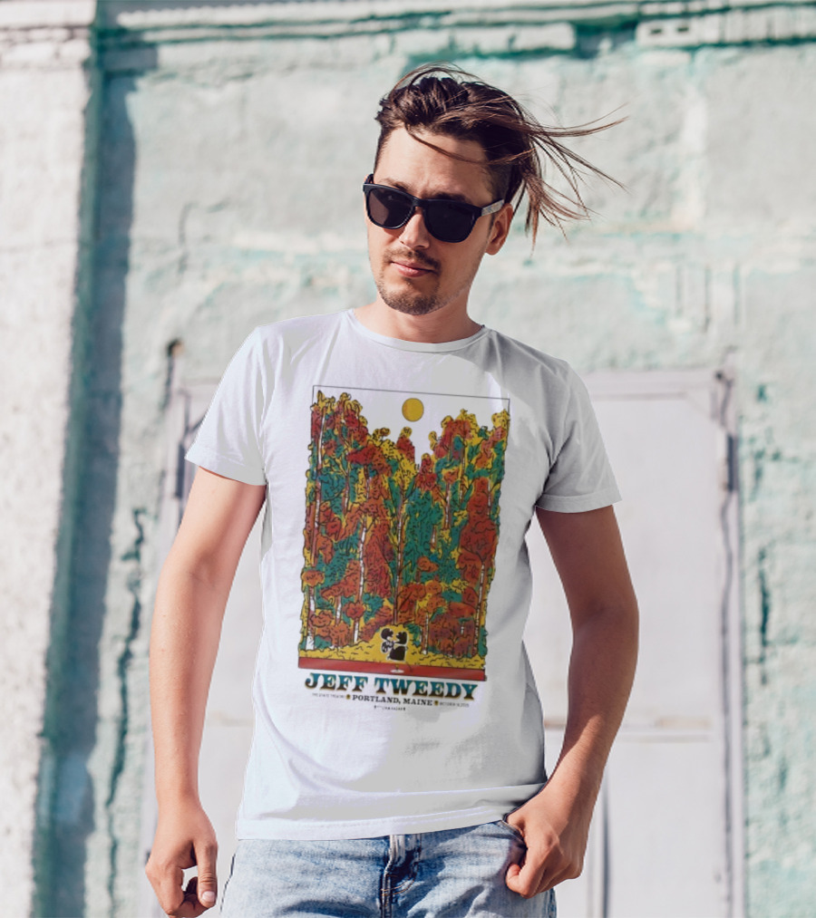 Jeff Tweedy Portland Maine State Theatre October 16 2025 Forest Scene T-Shirt