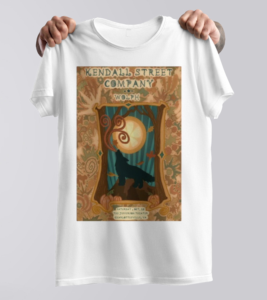 Kendall Street Company Wolph Jefferson Theater Charlottesville VA Oct 18 2025 T-Shirt