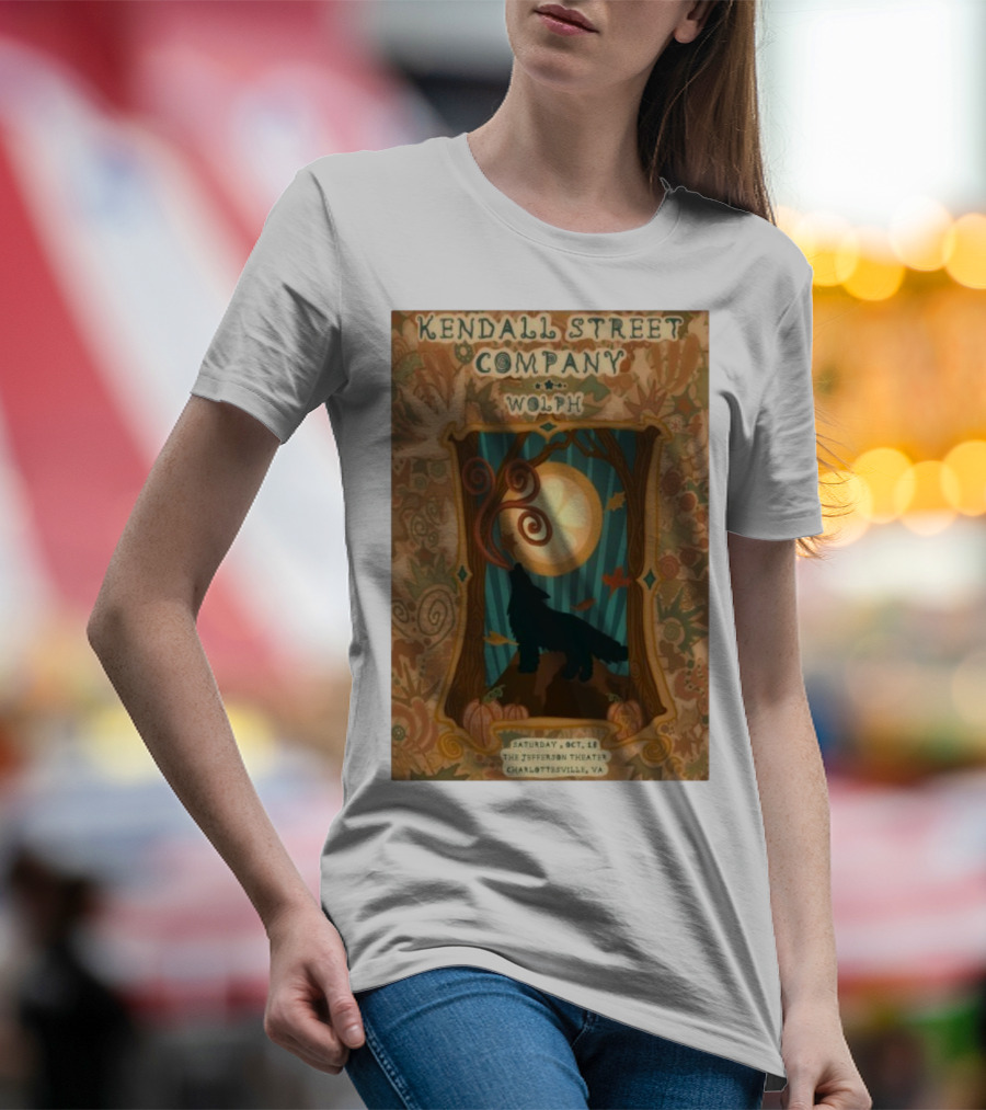 Kendall Street Company Wolph Jefferson Theater Charlottesville VA Oct 18 2025 T-Shirt