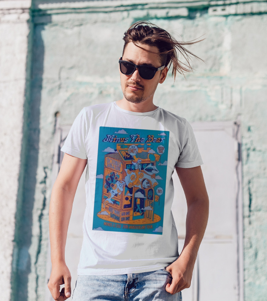 Minus The Bear Live At Emo's Austin Oct 16th & 18th 2025 Menos El Oso 20th Anniversary Tour T-Shirt