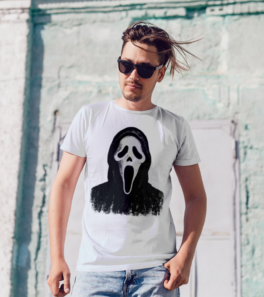 Monster Fresh Blank Ghostface Iconic Mask T-Shirt