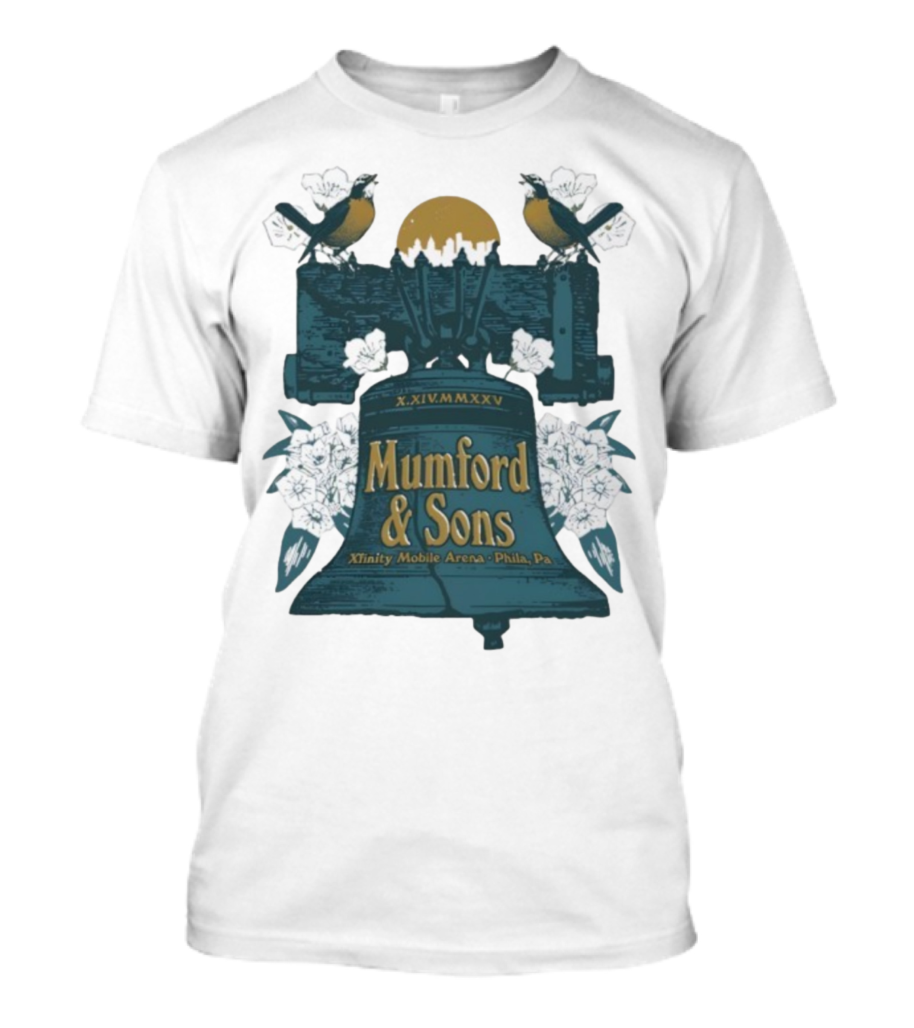 Mumford & Sons Xfinity Mobile Arena Philadelphia 2025 Event XIIIVMMXXV T-Shirt