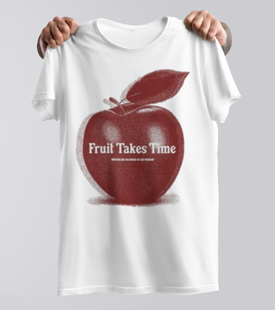 Fruit Takes Time By Seu Worship Red Apple T-Shirt