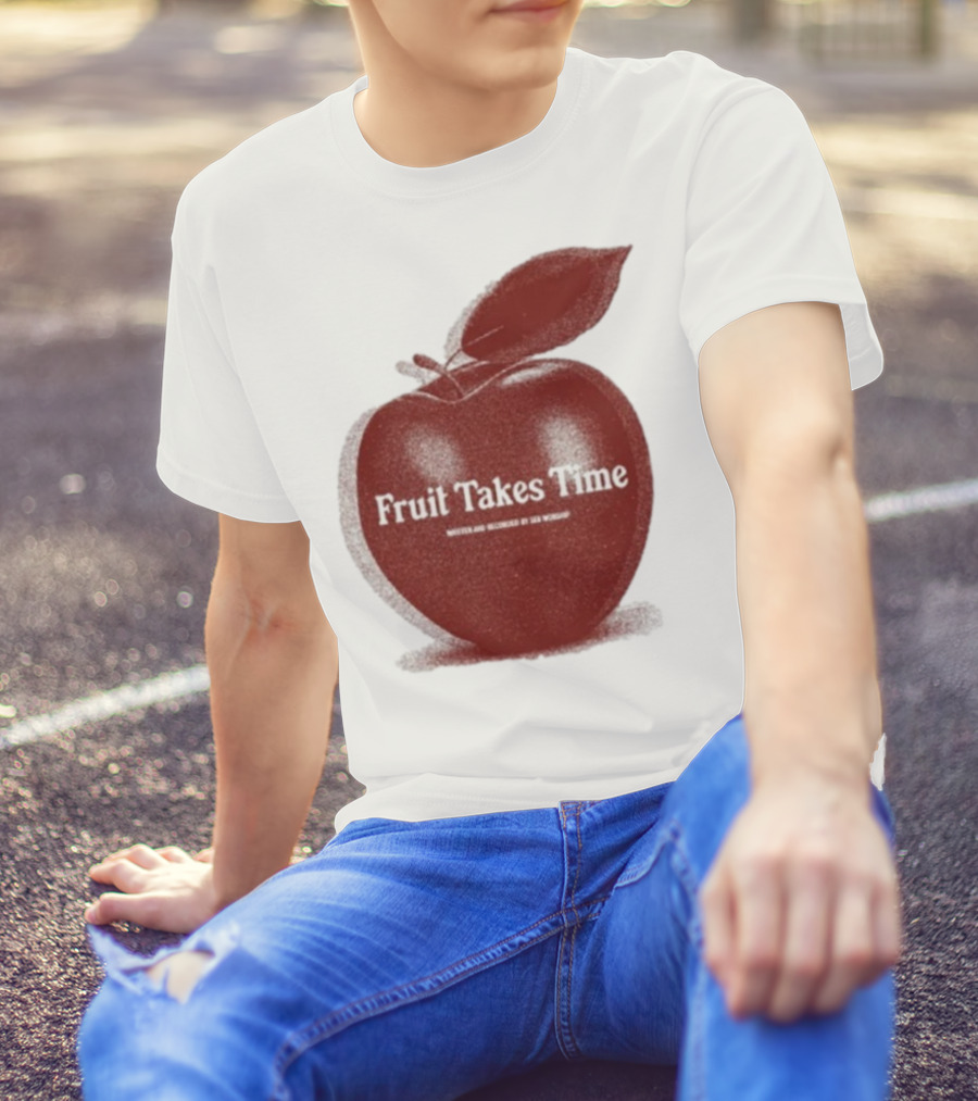 Fruit Takes Time By Seu Worship Red Apple T-Shirt