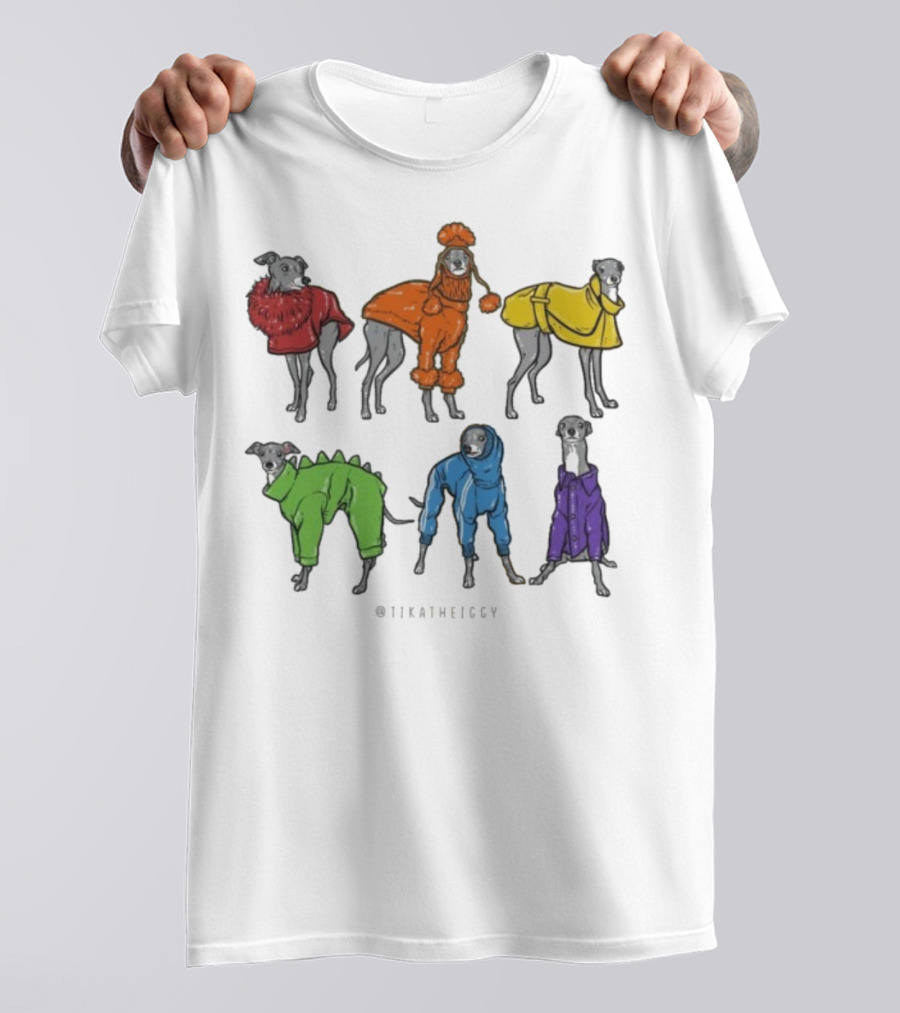 Tika The Iggy In Colorful Cozy Outfits T-Shirt