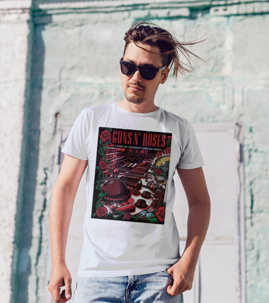 Guns N’ Roses Estadio Huracán 1st October 2025 Buenos Aires Argentina T-Shirt