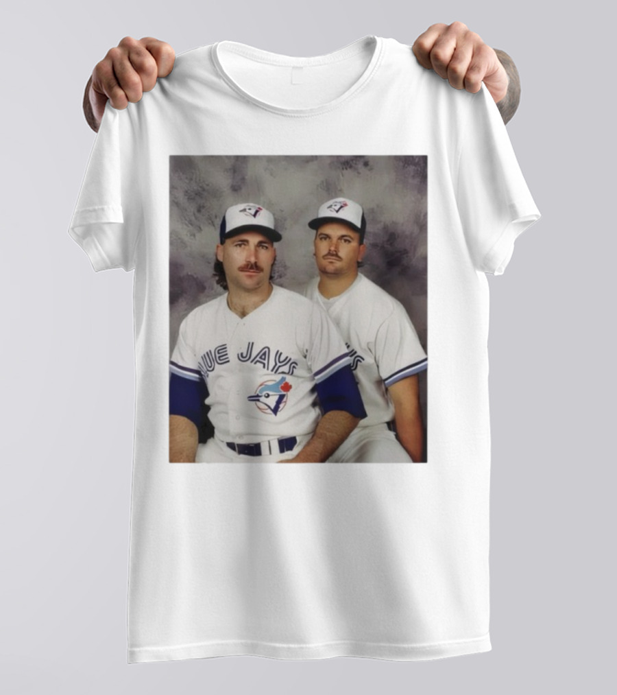 Retro Toronto Blue Jays Baseball Pitchers Dave Stieb David Wells Vintage Team Uniforms T-Shirt